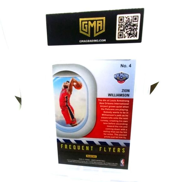 2020 HOOPS ZION WILLIAMSON #4 FREQUENT FLYERS GMA 9 - Picture 4 of 6